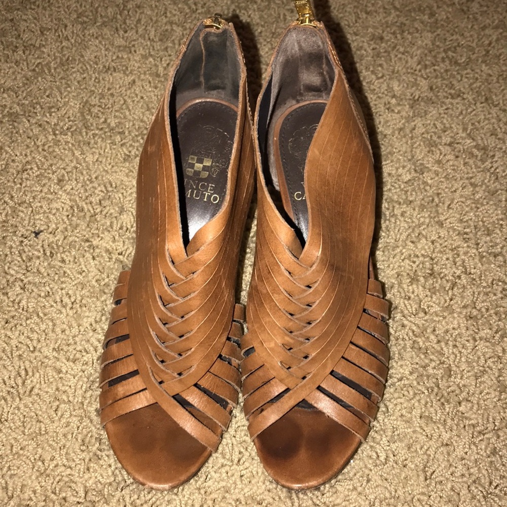 Vince Camuto leather wedges